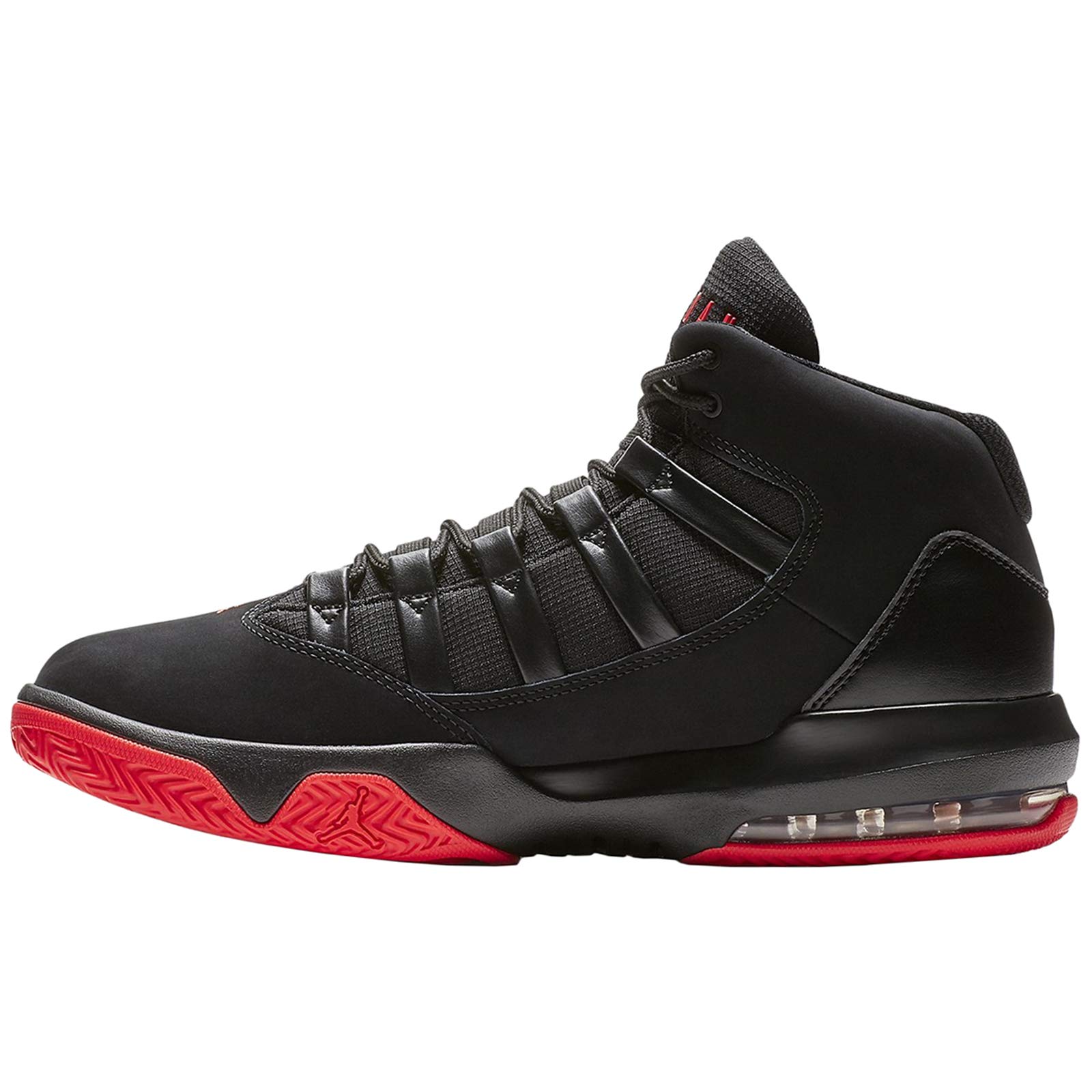 Nike Men's Jordan Max Aura Basketball Shoe, Black/Infrared 23, 10