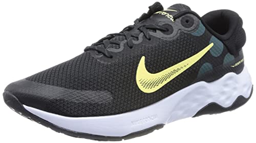 Nike Renew Ride 3 Mens Running Trainers Sneakers Shoes, Black/Lemon Chiffon, 11.5 M US