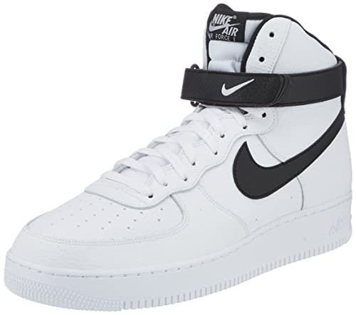 Nike Men's AIR Force 1 '07 Basketball Shoes (7.5) White/Black