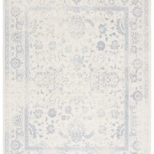 SAFAVIEH Adirondack Collection Area Rug - 9' x 12', Ivory & Slate, Oriental Distressed Design, Non-Shedding & Easy Care, Ideal for High Traffic Areas in Living Room, Bedroom (ADR109S)