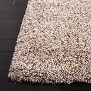 SAFAVIEH California Shag Collection Area Rug - 8'6" x 12', Beige, Non-Shedding & Easy Care, 2-inch Thick Ideal for High Traffic Areas in Living Room, Bedroom (SG151-1313)