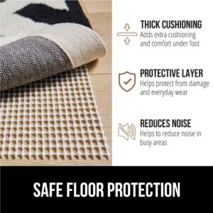 Gorilla Grip Extra Strong Rug Pad Gripper, 9x12 FT, Grips Keep Area Rugs Safe and in Place, Thick, Slip and Skid Resistant Pads for Hard Floors, Under Carpet Mat Cushion and Hardwood Floor Protection