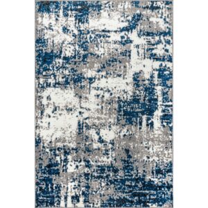 nuLOOM Indira Abstract Modern Area Rug, 9x12, Blue