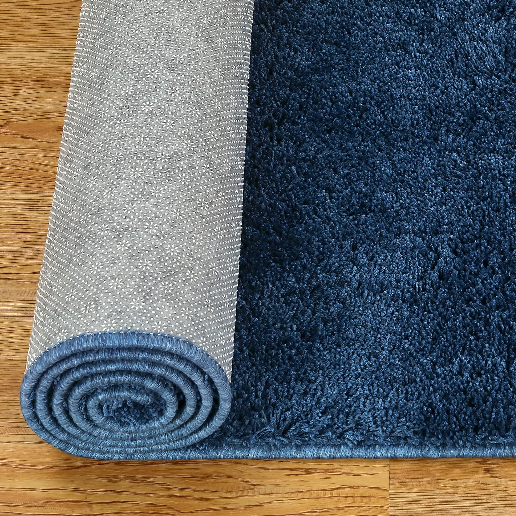 COZYLOOM Large Area Rug, 9x12 Modern Shag Rug Soft Fluffy Large Shaggy Rug for Living Room Bedroom Thick Indoor Carpet Dorm Kids Room Indoor Home Decorative Non-Slip Plush Furry Fur Area Rugs, Navy