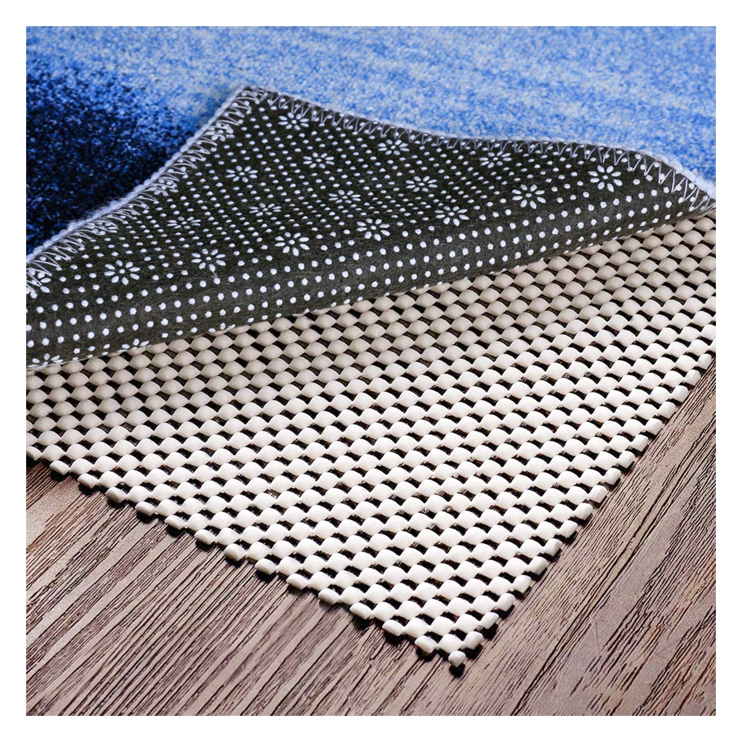 Non Slip Area Rug Pad Gripper - 9X12 Strong Grip Carpet pad for Area Rugs and Hardwood Floors, Provides Protection and Cushion