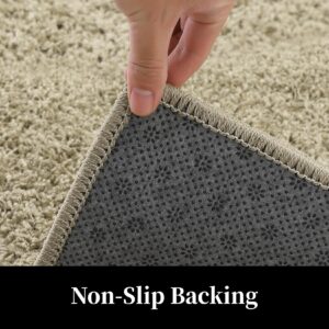 GlowSol Area Rug 9x12 Shag Rugs Fuzzy Plush Rug Large Rug Stain Resistant Carpet Shag Non Slip Area Rug for Living Room, Bedroom, Dining Room Pet Friendly High Traffic Non-Shedding Rugs