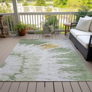 Addison Rugs Chantille ACN614 Aloe 9' x 12' Indoor Outdoor Area Rug, Easy Clean, Machine Washable, Non Shedding, Bedroom, Living Room, Dining Room, Kitchen, Patio Rug