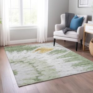 Addison Rugs Chantille ACN614 Aloe 9' x 12' Indoor Outdoor Area Rug, Easy Clean, Machine Washable, Non Shedding, Bedroom, Living Room, Dining Room, Kitchen, Patio Rug