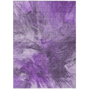 addison rugs chantille acn641 purple 9' x 12' indoor outdoor area rug, easy clean, machine washable, non shedding, bedroom, living room, dining room, kitchen, patio rug