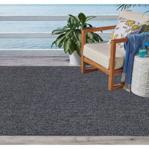 Ambiant Broadway Collection Pet Friendly Indoor Outdoor Area Rugs Grey - 9' x 12' - Stain Resistant Elegance, Easy Machine Wash Care- Perfect for Weddings & Everyday Use!