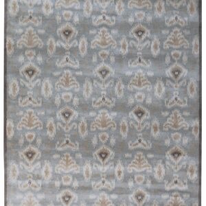 Wallard Design Marchesa Gray Traditional Oriental Style Handmade 100% Wool Rugs & Carpets (9x12)