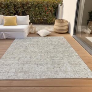 Addison Rugs Chantille ACN611 Taupe 9' x 12' Indoor Outdoor Area Rug, Easy Clean, Machine Washable, Non Shedding, Bedroom, Living Room, Dining Room, Kitchen, Patio Rug