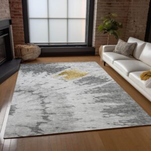 Addison Rugs Chantille ACN614 Gray 9' x 12' Indoor Outdoor Area Rug, Easy Clean, Machine Washable, Non Shedding, Bedroom, Living Room, Dining Room, Kitchen, Patio Rug