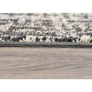 Garland Rug Rumba 9 ft. x 12 ft. Area Rug Cinder Gray/Earth Tone