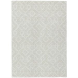 Addison Rugs Chantille ACN621 Ivory 9' x 12' Indoor Outdoor Area Rug, Easy Clean, Machine Washable, Non Shedding, Bedroom, Living Room, Dining Room, Kitchen, Patio Rug