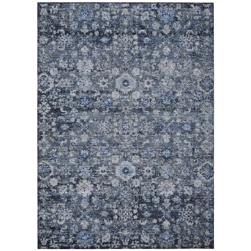 Addison Rugs Chantille ACN651 Blue 9' x 12' Indoor Outdoor Area Rug, Easy Clean, Machine Washable, Non Shedding, Bedroom, Living Room, Dining Room, Kitchen, Patio Rug