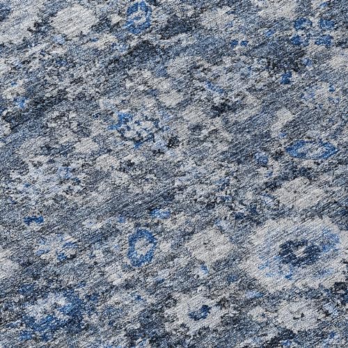 Addison Rugs Chantille ACN651 Blue 9' x 12' Indoor Outdoor Area Rug, Easy Clean, Machine Washable, Non Shedding, Bedroom, Living Room, Dining Room, Kitchen, Patio Rug