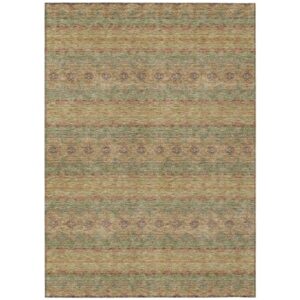 addison rugs chantille acn615 green 9' x 12' indoor outdoor area rug, easy clean, machine washable, non shedding, bedroom, living room, dining room, kitchen, patio rug