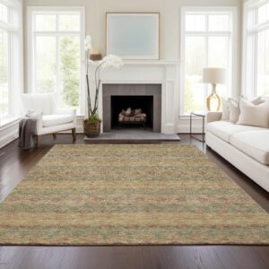 Addison Rugs Chantille ACN615 Green 9' x 12' Indoor Outdoor Area Rug, Easy Clean, Machine Washable, Non Shedding, Bedroom, Living Room, Dining Room, Kitchen, Patio Rug