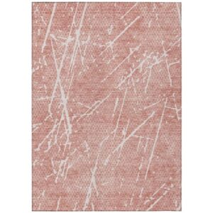 addison rugs chantille acn628 blush 9' x 12' indoor outdoor area rug, easy clean, machine washable, non shedding, bedroom, living room, dining room, kitchen, patio rug