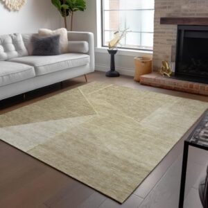 Addison Rugs Chantille ACN648 Beige 9' x 12' Indoor Outdoor Area Rug, Easy Clean, Machine Washable, Non Shedding, Bedroom, Living Room, Dining Room, Kitchen, Patio Rug