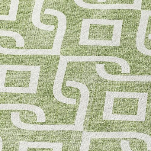 Addison Rugs Chantille ACN621 Green 9' x 12' Indoor Outdoor Area Rug, Easy Clean, Machine Washable, Non Shedding, Bedroom, Living Room, Dining Room, Kitchen, Patio Rug