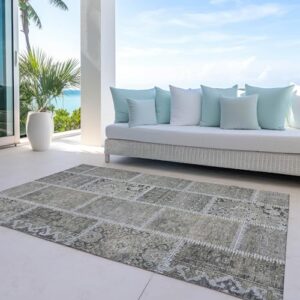 Addison Rugs Chantille ACN635 Taupe 9' x 12' Indoor Outdoor Area Rug, Easy Clean, Machine Washable, Non Shedding, Bedroom, Living Room, Dining Room, Kitchen, Patio Rug