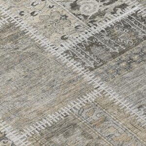 Addison Rugs Chantille ACN635 Taupe 9' x 12' Indoor Outdoor Area Rug, Easy Clean, Machine Washable, Non Shedding, Bedroom, Living Room, Dining Room, Kitchen, Patio Rug