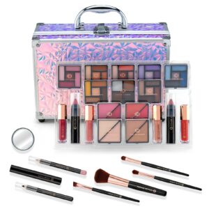 Color Nymph Makeup Kit For Women, Kids Makeup Set For Teens Girls Professional Make Up Kits With Travel Case Full Cosmetics Kit w/ 35 Colors Eyeshadows Lipstick Blush Brushes Lipgloss Mascara