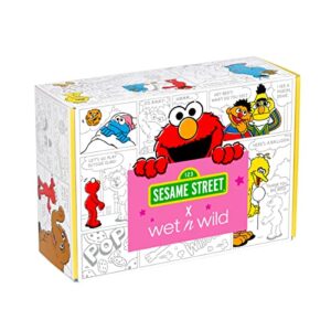 wet n wild Sesame Street Limited Edition PR Box - Makeup Set with Versatile Brushes, Vibrant Buildable & Blendable Palettes & Lip Glosses for Unique Looks, Cruelty-Free & Vegan