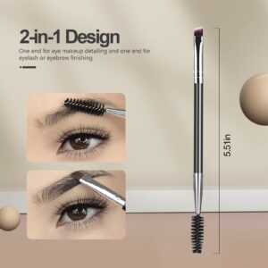 SWEET VIEW Eyebrow Brush Eyelash Separator Brow Comb & Lash Spoolie Professional Eye Makeup Tools (3 Pieces Set)