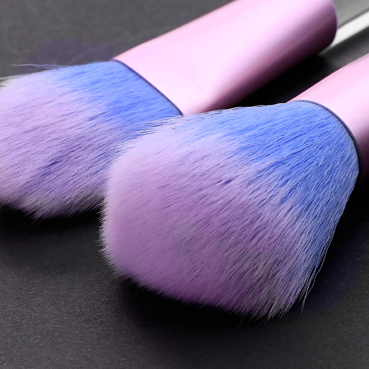 Unicorn Fan Makeup Brush Set,Crystal Sparkles Blush Powder Fan Lip Eye Shadow Eyebrow Eye Blender Brush in Set