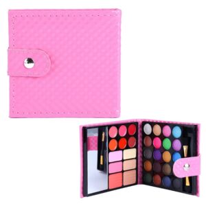 volksrose professional all in one makeup kit colorful 20 eyeshadow, 6 lip glosses 3 blushers 2 powder 1 concealer 1 mirror 1 brush, long lasting beauty full makeup set, present gifts for girls women