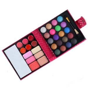 VolksRose Professional All In One Makeup Kit Colorful 20 Eyeshadow, 6 Lip Glosses 3 Blushers 2 Powder 1 Concealer 1 Mirror 1 Brush, Long Lasting Beauty Full Makeup Set, Present Gifts for Girls Women