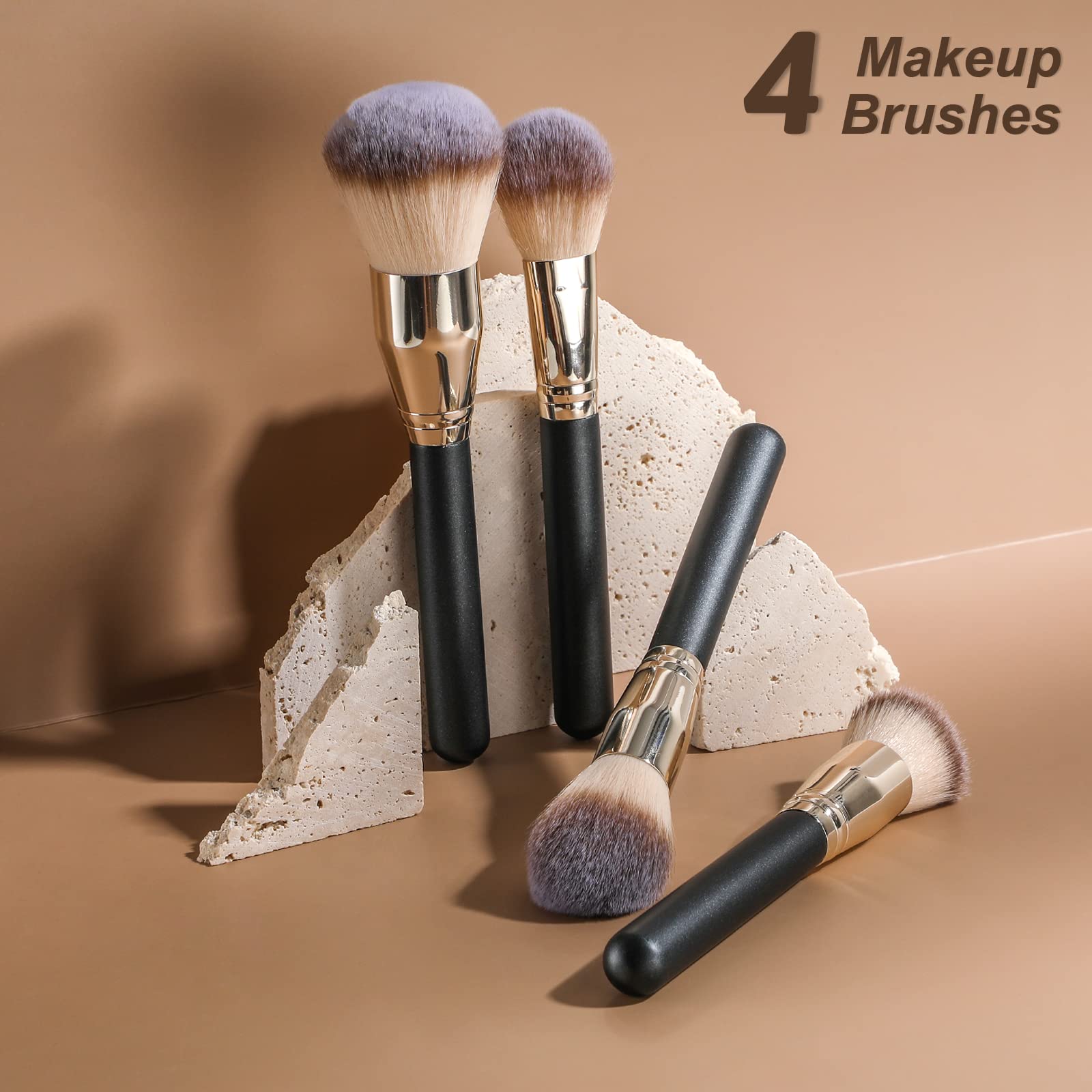 BS-MALL Makeup Brush Set 4 Pcs Premium Foundation Synthetic Powder Concealers Makeup Brushes Big Cosmetic Brushes