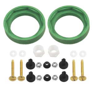 2 Pack 3'' Toilet Tank to Bowl Coupling Kit, Fits for American Standard Champion 4 Toilet Parts AS738756-0070A, Includes Gasket, Bolts and Other Essential Parts for Most 3 Inch Flush Valve