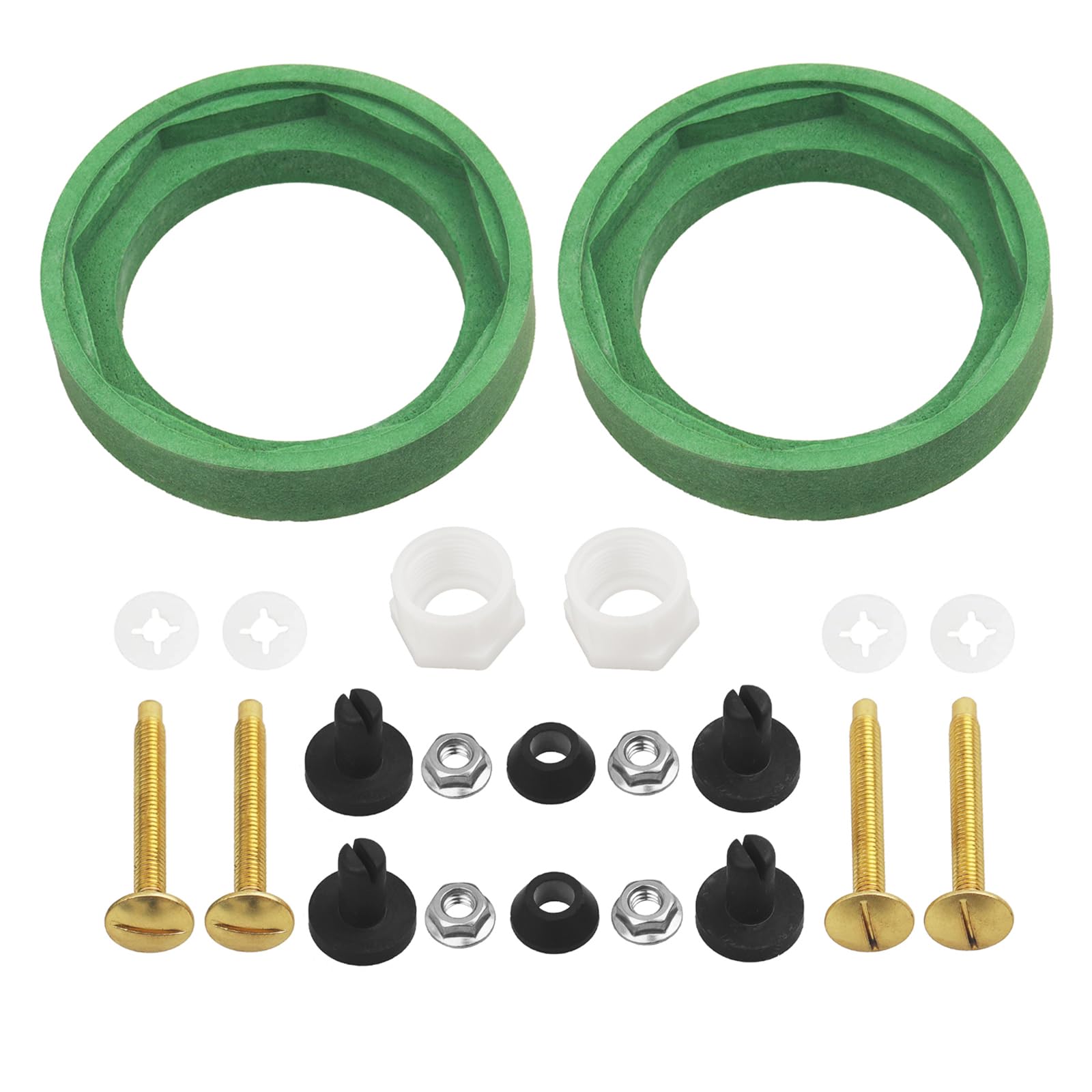 2 Pack 3'' Toilet Tank to Bowl Coupling Kit, Fits for American Standard Champion 4 Toilet Parts AS738756-0070A, Includes Gasket, Bolts and Other Essential Parts for Most 3 Inch Flush Valve