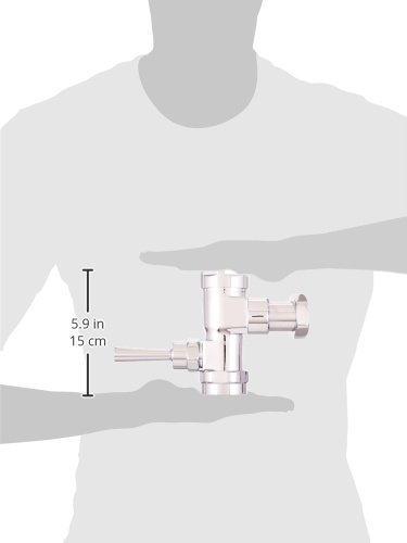 American Standard 6047.525.002 Exposed Manual Flowise 1.28 Gpf Toilet Bowl Flush Valve Only for Retrofit, Polished Chrome