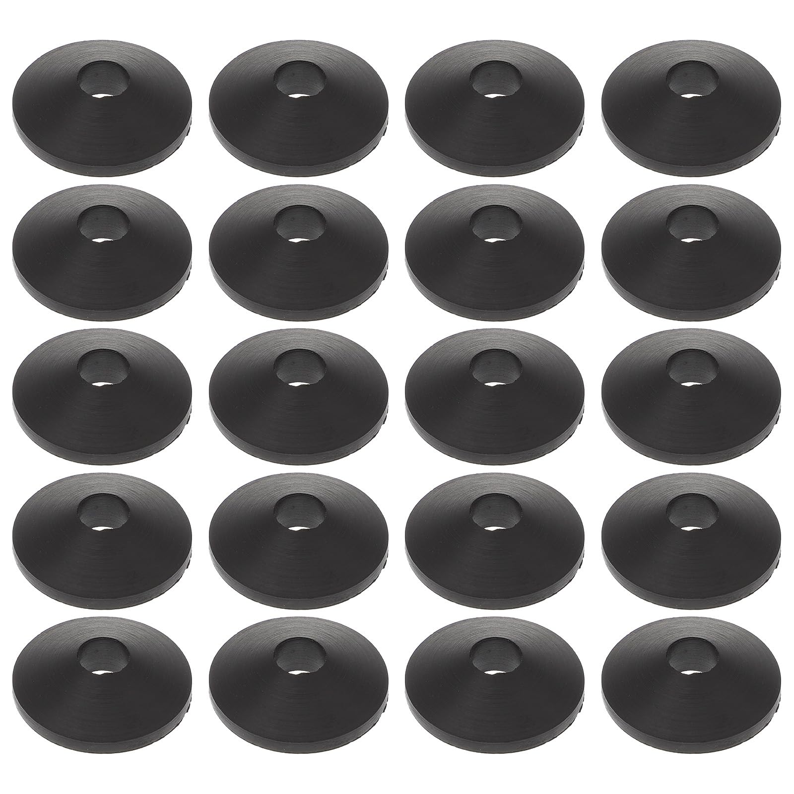 Housoutil 20PCS Conical Rubber Washers for Toilet, Toilet Bolt Rubber Washers, Toilet Seat Screws Replacement, Conical Toilet Bolts for Toilet Tank Leakage Prevent