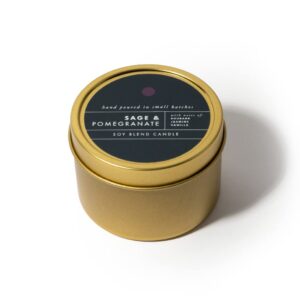 scentair- scented tin candle - sage & pomegranate