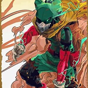 Deku Bakugo Todoroki Hero Anime Poster Comics Vintage Classic Tin Metal Sign Plaque 8x12 Inch