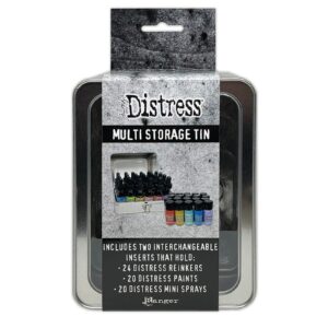 bundle - ranger ink - tim holtz - distress multi storage tins set of 2 - paint reinker tda78616-2