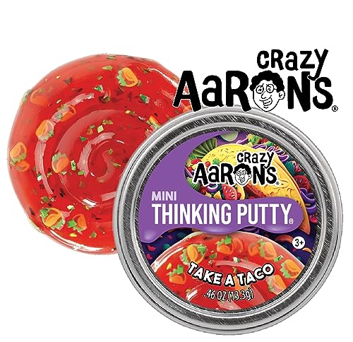 Crazy Aaron's Putty Mini Tins Bounce Bot, Skate Away & Take-A-Taco Gift Set Bundle - 3 Pack (13.3g each)