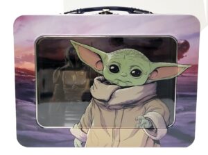 the tin box company "the child" mandalorian tin lunchbox with window