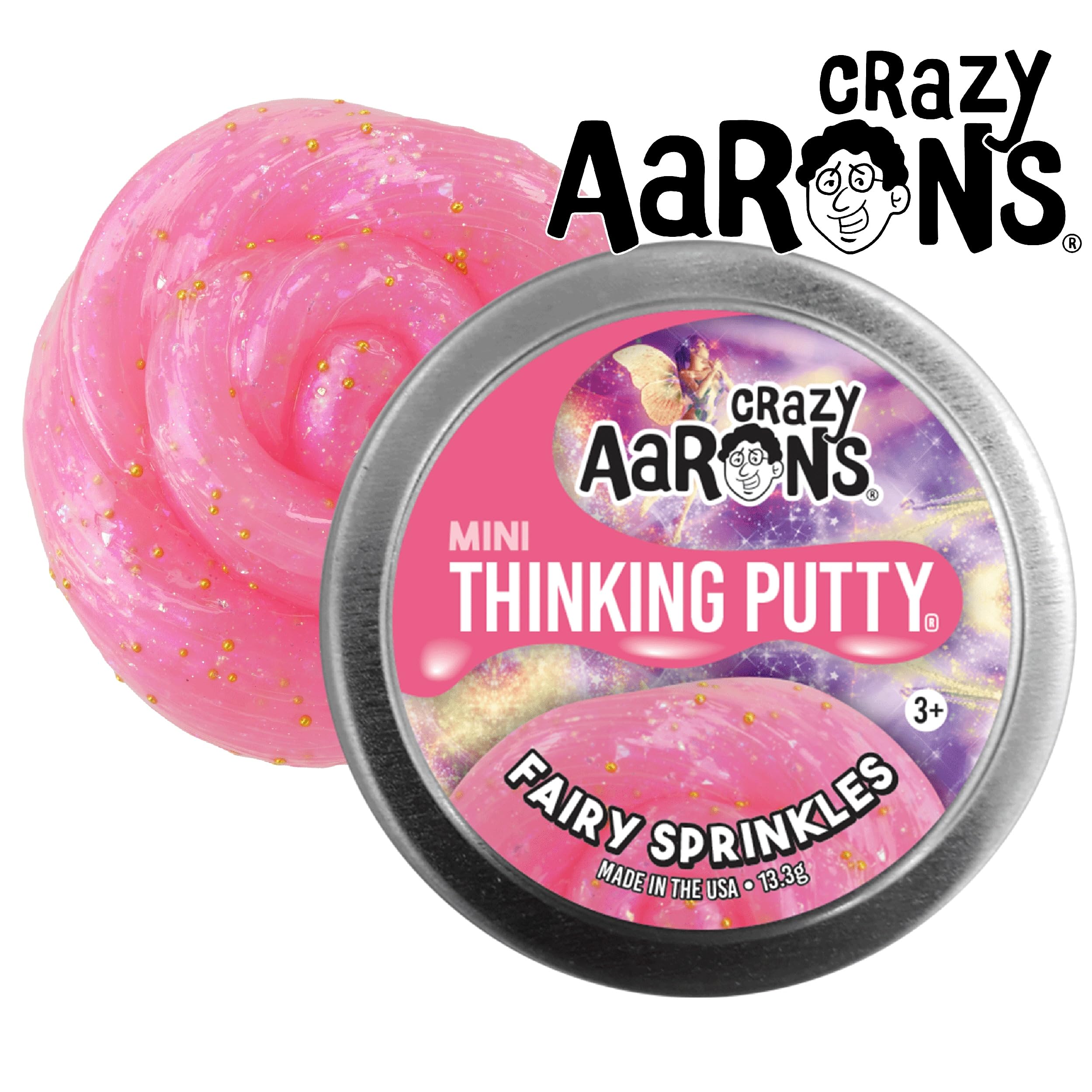 Crazy Aaron's Putty Mini Tins Daydream, Skate Away, Fairy Sprinkles & Love is in The Air Gift Set Bundle - 4 Pack (13.3g each)