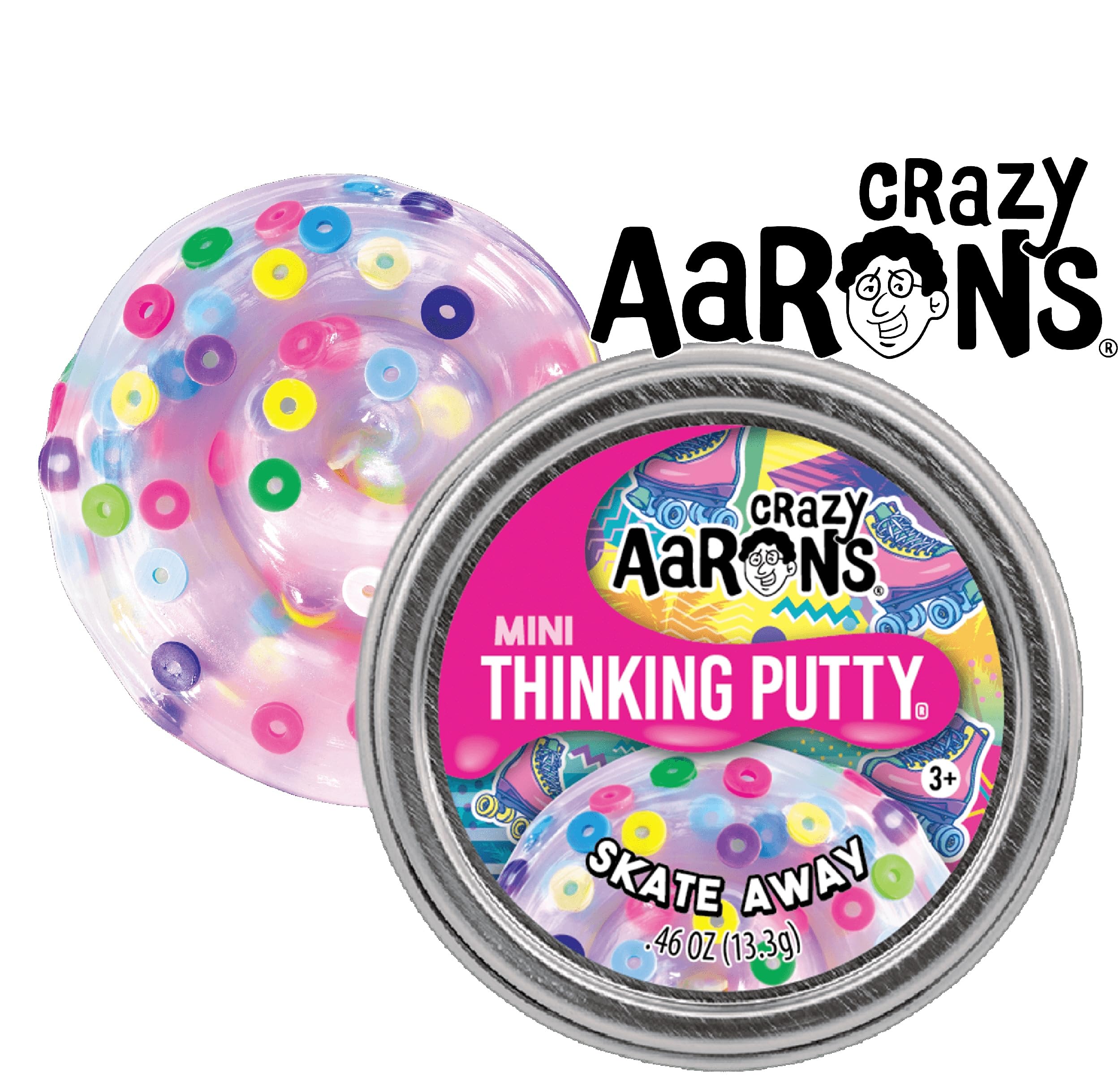 Crazy Aaron's Putty Mini Tins Daydream, Skate Away, Fairy Sprinkles & Love is in The Air Gift Set Bundle - 4 Pack (13.3g each)