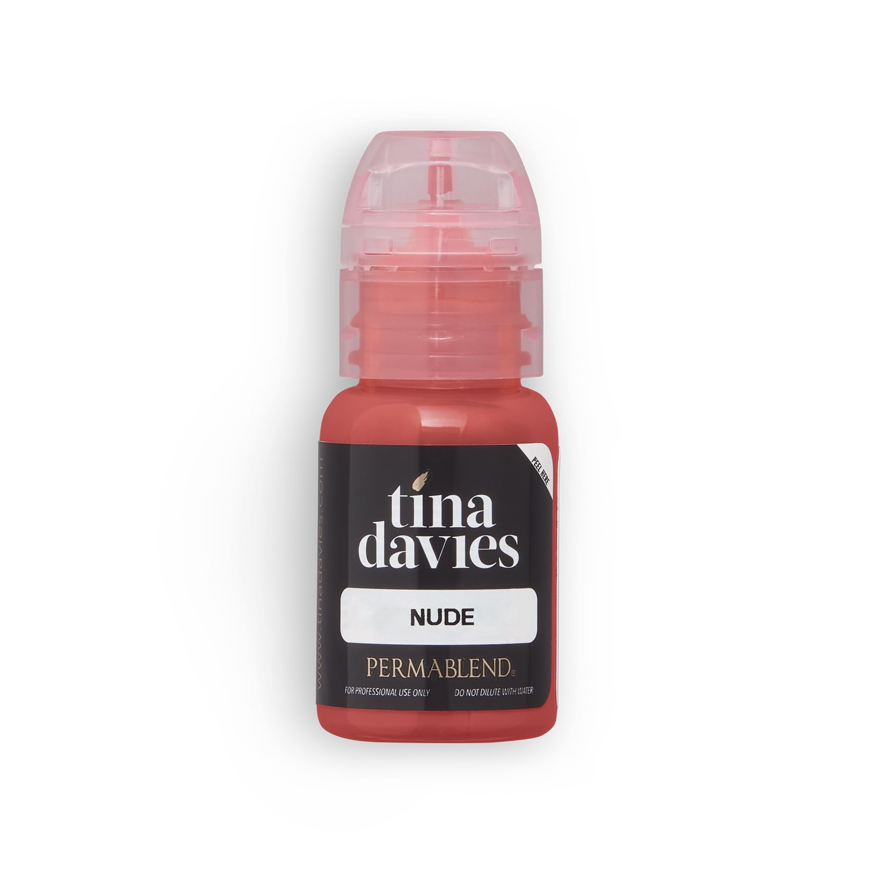 Tina Davies Professional Envy & Lust Lip Pigments - Permanent Lip Makeup - Colors Heal True to Tone - High Retention - Envy Nude, 1/2oz/15ml Bottle