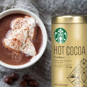 Starbucks Hot Cocoa Mix Classic 10 OZ Bronze Gift Tin 8 fluid_ounces