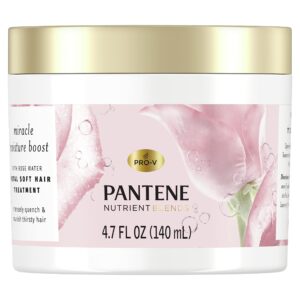 pantene nutrient blends miracle moisture boost rose water petal soft hair treatment, 4.7 fl oz