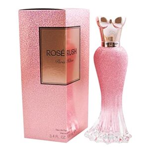 Paris Hilton Rose Rush Eau de Parfum Spray Perfume for Women | Floral and Fruity Fragrance | Notes of Papaya, Peony, Cedar, and White Musk | Feminine | Long-Lasting Scent | 3.4 Fl Oz